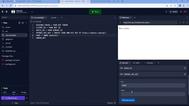 Chat GPT Discord Bot • Open AI | Replit | No Coding | 24/7 | Slash Commands Chat Bot смотреть онлайн