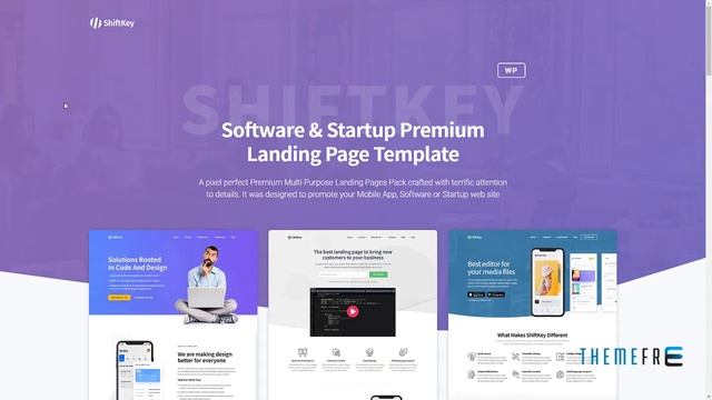 ShiftKey - Landing Pages WordPress Theme Garegin Gaylord смотреть онлайн
