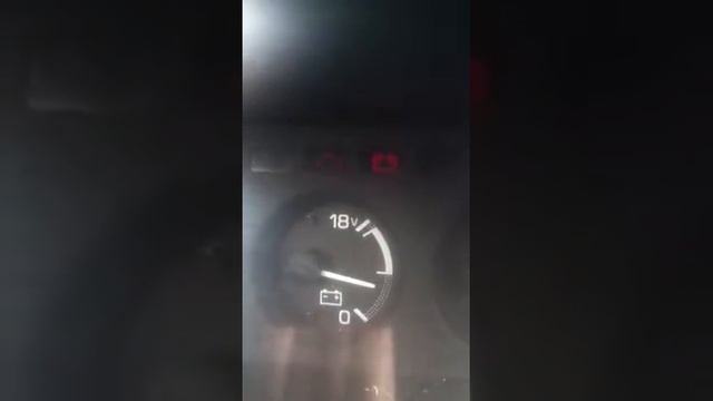 После снятия клем, ошибки.