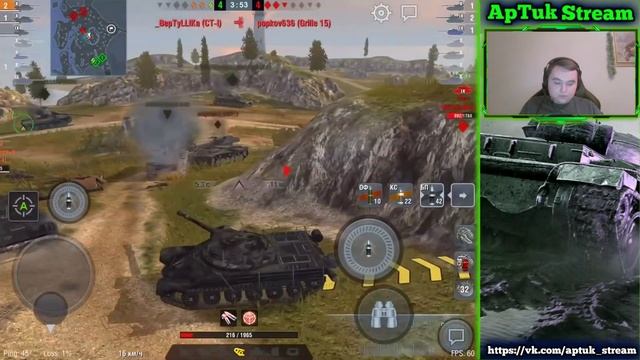 ДВА Т-22 ср. АГРЕССИВНЫЙ геймплей на ВРЫВЕ вместе с Ufpnjh[C4], WoT Blitz