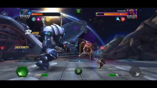 MCOC - ACT 8.2.4 - Apocalypse VS Masacre - Boss Solo!! смотреть онлайн