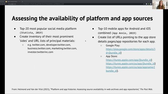 IIPC WAC2021: Assessing source availability in web archives and app repositories смотреть онлайн