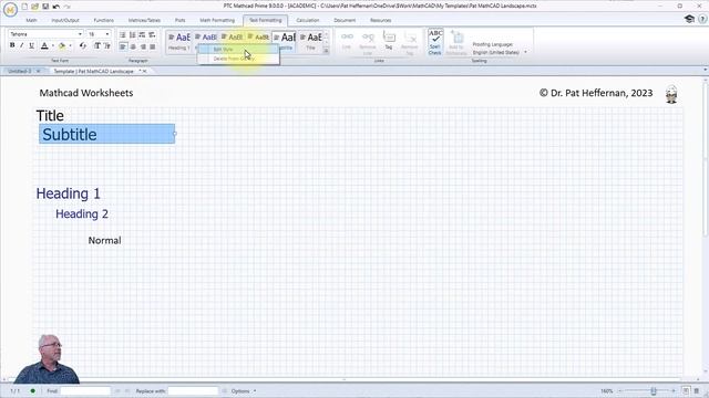 Add Mathcad v9.0 Text Styles to your Template смотреть онлайн