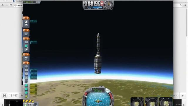 Kerbal Space Program test rocket into space смотреть онлайн