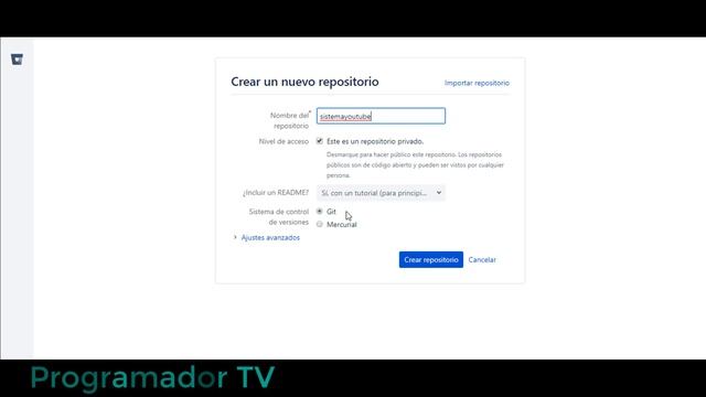 SISTEMA DE USUARIOS : 1 - Crear repositorio en Bitbucket | ? Programador TV ? | смотреть онлайн