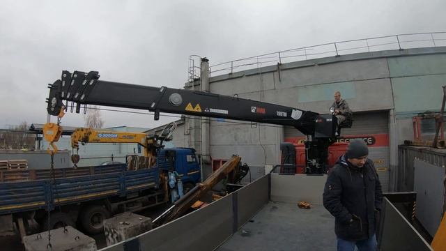 Проверка грузоподъемности стрелы манипулятора HIAB 190TM