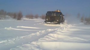 Газ 66 (Шишига) по снегу