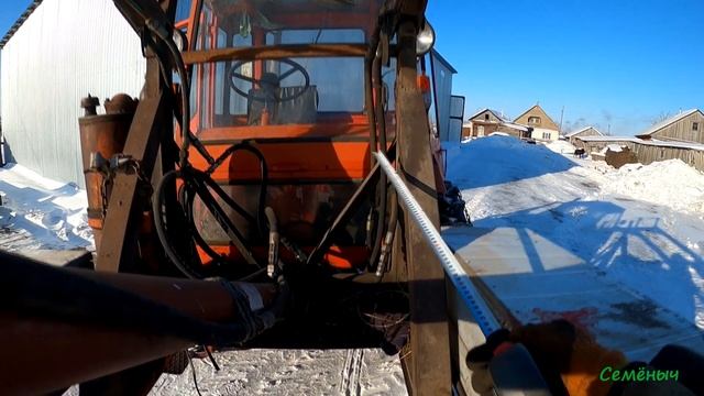 Самоходное шасси / Т-16МГ/ Шассик. Обзор фронтального погрузчика с размерами. смотреть онлайн