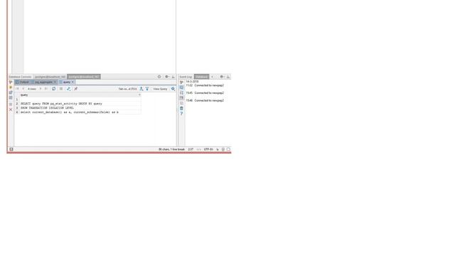 Databases: How to ensure pg_stat_activity shows all my queries? смотреть онлайн