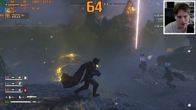 GTX 970 in Helldivers 2 | Targeting 60FPS 1080P смотреть онлайн