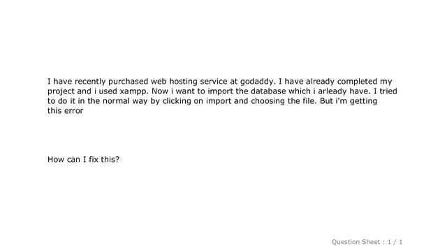 MySQL : importing a database into phpmyadmin #1044 - Access denied for user смотреть онлайн