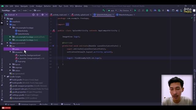 Food Mobile App In Figma To Android Studio | Splash Screen - Part 1 [Indonesia] смотреть онлайн