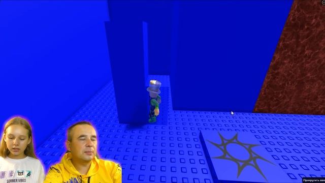 ЗДЕСЬ НЕ ПРОЙТИ ОДНОМУ! ПАПА и ДОЧКА вместе ПРОХОДЯТ ПОБЕГ из ТЮРЬМЫ! Two Player Obby ОББИ на ДВОИХ смотреть онлайн