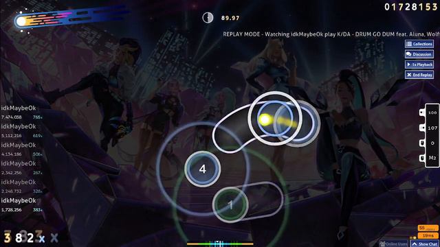 [Osu!] DRUM GO DUM - K/DA | 3.46* смотреть онлайн