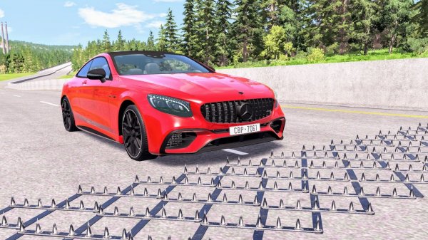 Massive Spike Strip Pileup Car Crashes– BeamNG Drive | CrashBoomPunk