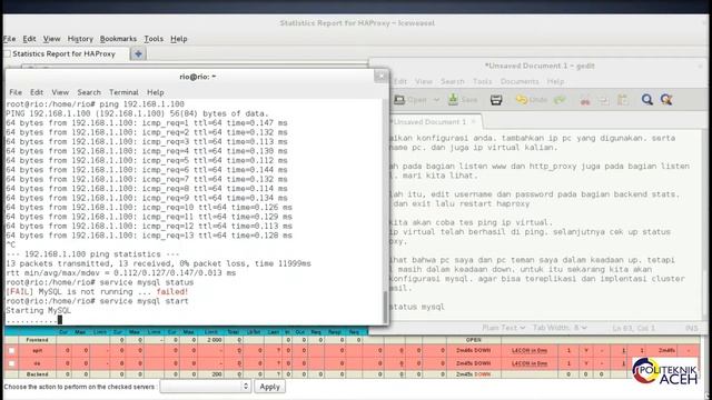 mysql cluster debian menggunakan galera dan haproxy смотреть онлайн