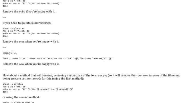 Unix & Linux: batch rename file names including spaces and patterns (2 Solutions!!) смотреть онлайн