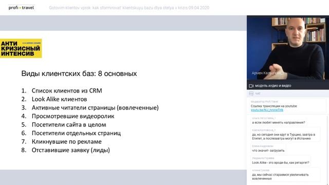 Готовим клиентов впрок: как сформировать клиентскую базу для отеля в кризис смотреть онлайн