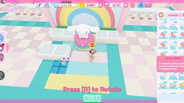 ☆ CUTE ☆ CINNAMOROLL CAFE | Speed Build and Tour | NO VIP Floor 1 | My Hello Kitty Cafe || ROBLOX смотреть онлайн