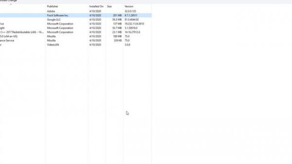 How to Uninstall Foxit Reader in Windows 10