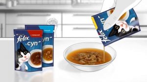 Суп для кошек "Felix" - рекламный ролик