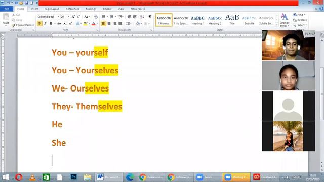 Intermediate class ( meeting 20 pt.1) Reflexive pronoun смотреть онлайн