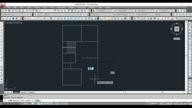 Line Plan on AutoCAD| 2 Bed+Living+K & D Line Plan|Line plans on cad| AutoCAD Drawings смотреть онлайн