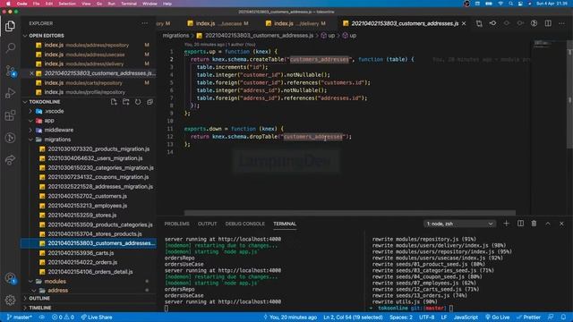 REST API Toko Online ExpressJs Part 33 - Refactor Module Address смотреть онлайн