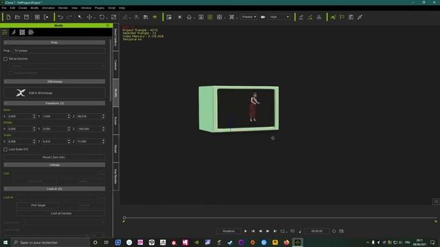 FR iclone 7 faire un ecran de TV & un arriere plan en 2D смотреть онлайн