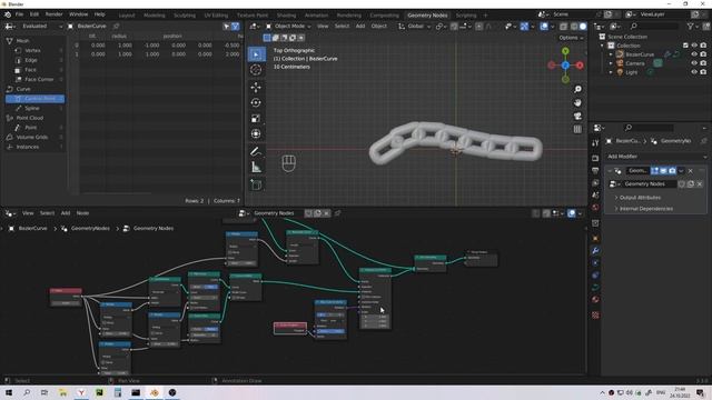 Fields in Geometry Nodes – Chain Generator смотреть онлайн