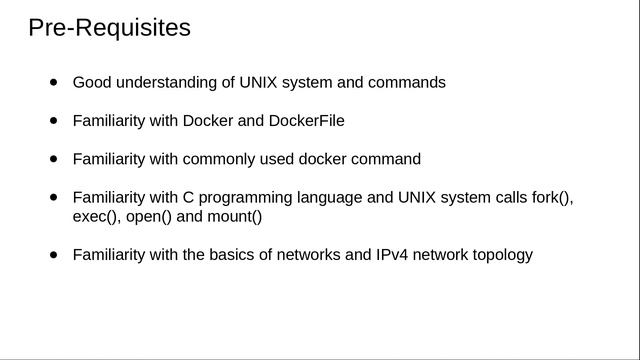 Pre-Requisites - Docker Internals - 2/19 смотреть онлайн