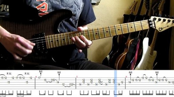 Metallica - Whiplash guitar solo lesson (with tablatures and backing tracks)