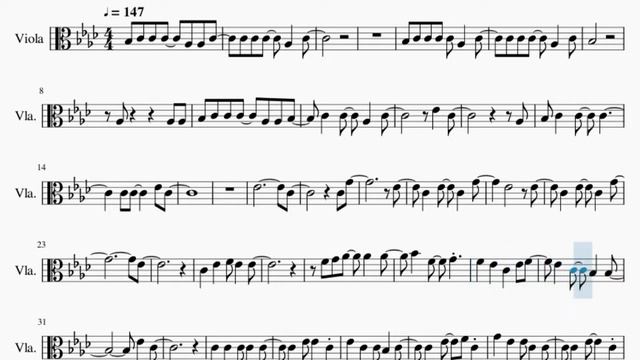 Viola Sheet Music: How to play Tek It by Cafune смотреть онлайн