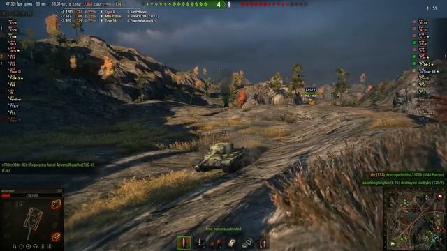 World Of Tank Test Gameplay Radeon R9 280X non OC + Intel i7 4770 + Map Karelia смотреть онлайн