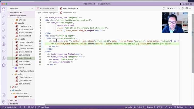 Ruby on Rails 7 | Using Hotwire Turbo WebSocket | Search using turbo part 12 смотреть онлайн