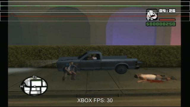 Framerate FPS GTA San Andreas - OG Xbox смотреть онлайн