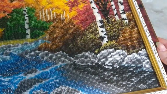 Речка в лесу от Фурор. Оформленная работа смотреть онлайн