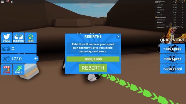 КАК РАЗОГНАТЬСЯ БЫСТРЕЕ ВСЕХ В СИМУЛЯТОРЕ БЕГУНА! ROBLOX смотреть онлайн