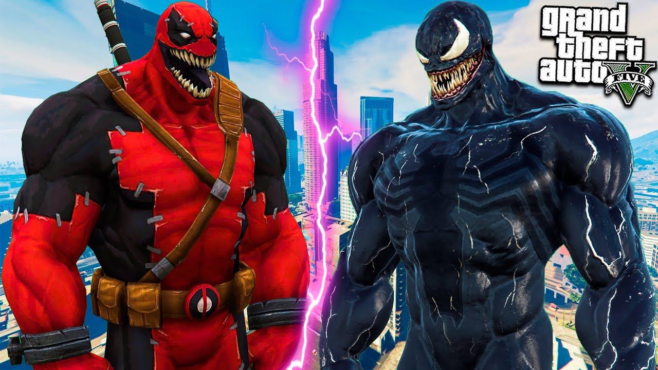 ВЕНОМПУЛ ПРОТИВ ВЕНОМА В ГТА 5 МОДЫ! VENOMPOOL VS VENOM ОБЗОР МОДА В GTA 5! ИГРЫ ГТА ВИДЕО MODS смотреть онлайн
