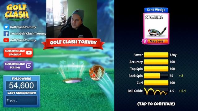 Golf Clash LIVESTREAM, Upgrading to Lvl 8 & 9 and Card Trading! смотреть онлайн