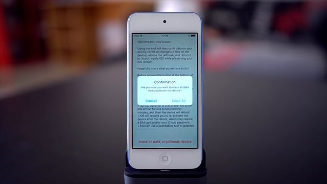 Supprimer Cydia et le jailbreak iOS 9, sans ordinateur смотреть онлайн