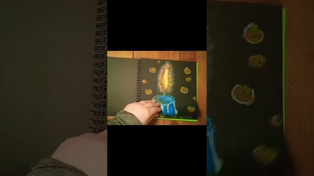 Листаю скетчбук масляная пастель #художник смотреть онлайн