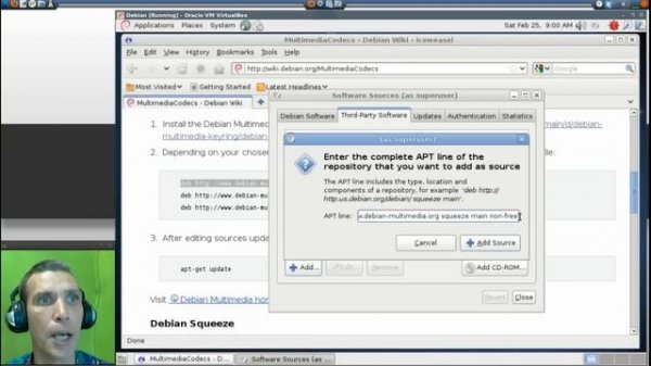 "The Debian Stable" Installing Multimedia Codecs