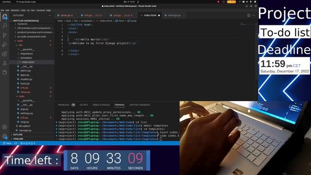 Project: To-do list with Python x Django Ep. 16 - No talking смотреть онлайн
