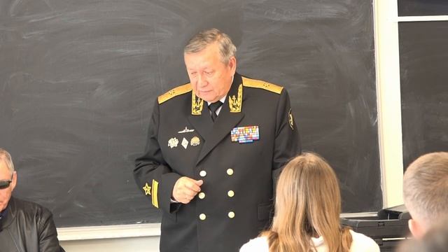 Встреча с контр - адмиралом Баранниковым С. Н.