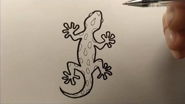 Рисуем ящерицу смотреть онлайн