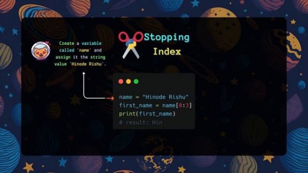 String Slicing in Python using Index Operator[ ]