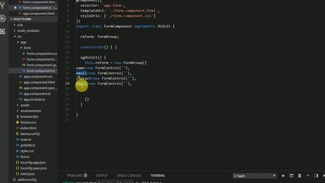 Angular Material Reactive Form смотреть онлайн