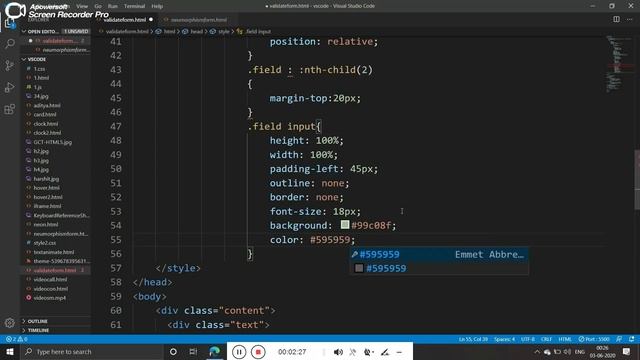 Validating Login Form without javascript Using HTML and CSS only ! смотреть онлайн