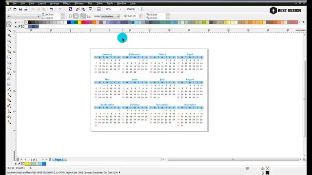 How To Create a Calendar - CorelDRAW Tutorial смотреть онлайн